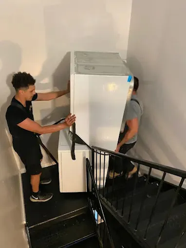 Tight staircases in Montreal's Plateau — handled with care by CNS Logistics